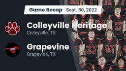 Recap: Colleyville Heritage  vs. Grapevine  2022