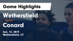 Wethersfield  vs Conard  Game Highlights - Jan. 12, 2019