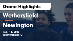 Wethersfield  vs Newington  Game Highlights - Feb. 11, 2019