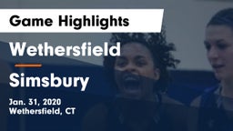 Wethersfield  vs Simsbury  Game Highlights - Jan. 31, 2020