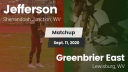 Matchup: Jefferson High vs. Greenbrier East  2020
