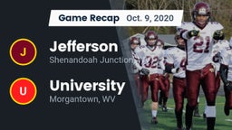 Recap: Jefferson  vs. University  2020
