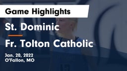 St. Dominic  vs Fr. Tolton Catholic  Game Highlights - Jan. 20, 2022