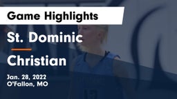 St. Dominic  vs Christian  Game Highlights - Jan. 28, 2022