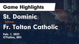 St. Dominic  vs Fr. Tolton Catholic  Game Highlights - Feb. 1, 2022