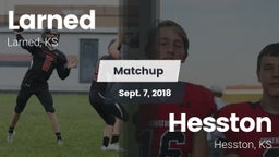 Matchup: Larned  vs. Hesston  2018