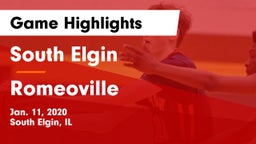South Elgin  vs Romeoville  Game Highlights - Jan. 11, 2020