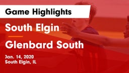 South Elgin  vs Glenbard South  Game Highlights - Jan. 14, 2020