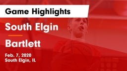 South Elgin  vs Bartlett Game Highlights - Feb. 7, 2020