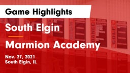 South Elgin  vs Marmion Academy  Game Highlights - Nov. 27, 2021