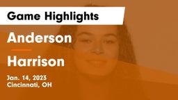 Anderson  vs Harrison  Game Highlights - Jan. 14, 2023