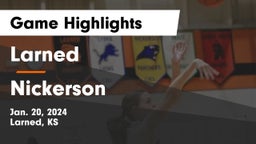 Larned  vs Nickerson  Game Highlights - Jan. 20, 2024