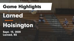 Larned  vs Hoisington  Game Highlights - Sept. 15, 2020