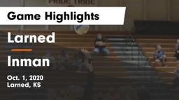 Larned  vs Inman  Game Highlights - Oct. 1, 2020