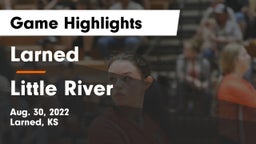 Larned  vs Little River  Game Highlights - Aug. 30, 2022