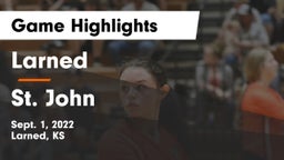 Larned  vs St. John  Game Highlights - Sept. 1, 2022