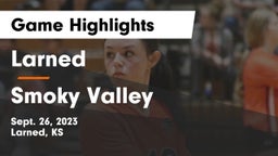 Larned  vs Smoky Valley  Game Highlights - Sept. 26, 2023