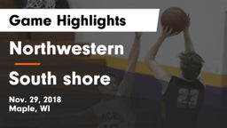 Northwestern  vs South shore  Game Highlights - Nov. 29, 2018