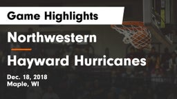 Northwestern  vs Hayward Hurricanes  Game Highlights - Dec. 18, 2018