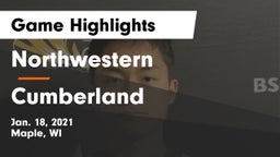 Northwestern  vs Cumberland  Game Highlights - Jan. 18, 2021