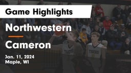 Northwestern  vs Cameron  Game Highlights - Jan. 11, 2024