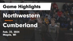 Northwestern  vs Cumberland  Game Highlights - Feb. 22, 2024