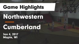 Northwestern  vs Cumberland  Game Highlights - Jan 4, 2017