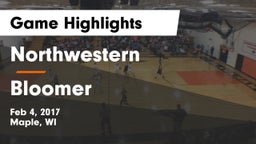 Northwestern  vs Bloomer  Game Highlights - Feb 4, 2017
