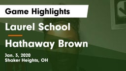 Laurel School vs Hathaway Brown  Game Highlights - Jan. 3, 2020