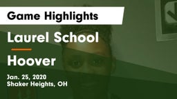 Laurel School vs Hoover  Game Highlights - Jan. 25, 2020