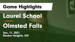Laurel School vs Olmsted Falls  Game Highlights - Jan. 11, 2021