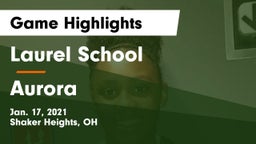 Laurel School vs Aurora  Game Highlights - Jan. 17, 2021