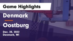 Denmark  vs Oostburg  Game Highlights - Dec. 28, 2022