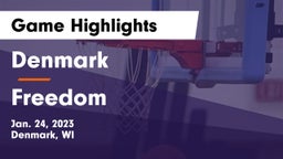 Denmark  vs Freedom  Game Highlights - Jan. 24, 2023