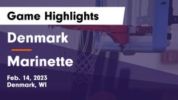 Denmark  vs Marinette  Game Highlights - Feb. 14, 2023