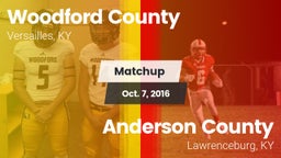 Matchup: Woodford County vs. Anderson County  2016