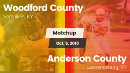 Matchup: Woodford County vs. Anderson County  2018