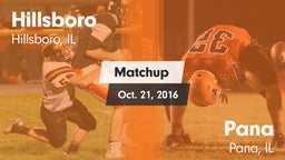 Matchup: Hillsboro High vs. Pana  2016