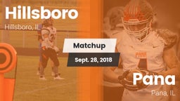 Matchup: Hillsboro High vs. Pana  2018