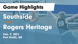 Southside  vs Rogers Heritage  Game Highlights - Feb. 9, 2021