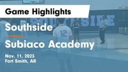Southside  vs Subiaco Academy Game Highlights - Nov. 11, 2023