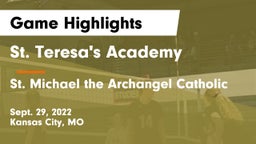 St. Teresa's Academy  vs St. Michael the Archangel Catholic  Game Highlights - Sept. 29, 2022