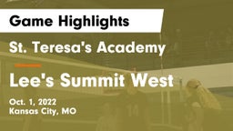St. Teresa's Academy  vs Lee's Summit West  Game Highlights - Oct. 1, 2022