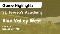 St. Teresa's Academy  vs Blue Valley West  Game Highlights - Oct. 6, 2022