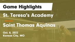 St. Teresa's Academy  vs Saint Thomas Aquinas  Game Highlights - Oct. 8, 2022