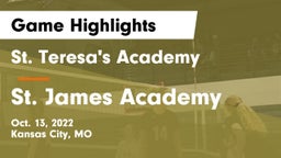 St. Teresa's Academy  vs St. James Academy  Game Highlights - Oct. 13, 2022