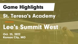 St. Teresa's Academy  vs Lee's Summit West  Game Highlights - Oct. 25, 2022