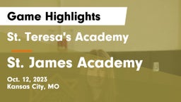 St. Teresa's Academy  vs St. James Academy  Game Highlights - Oct. 12, 2023