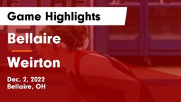 Bellaire  vs Weirton Game Highlights - Dec. 2, 2022