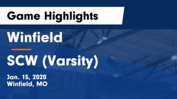 Winfield  vs SCW (Varsity) Game Highlights - Jan. 15, 2020